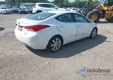 2013 Hyundai Elantra Limited z USA, uszkodzony, nr VIN 5NPDH4AE8DH199853
